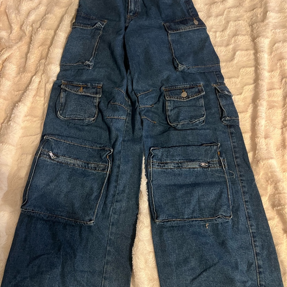 Fashion Nova Blue Boyfriend Jeans